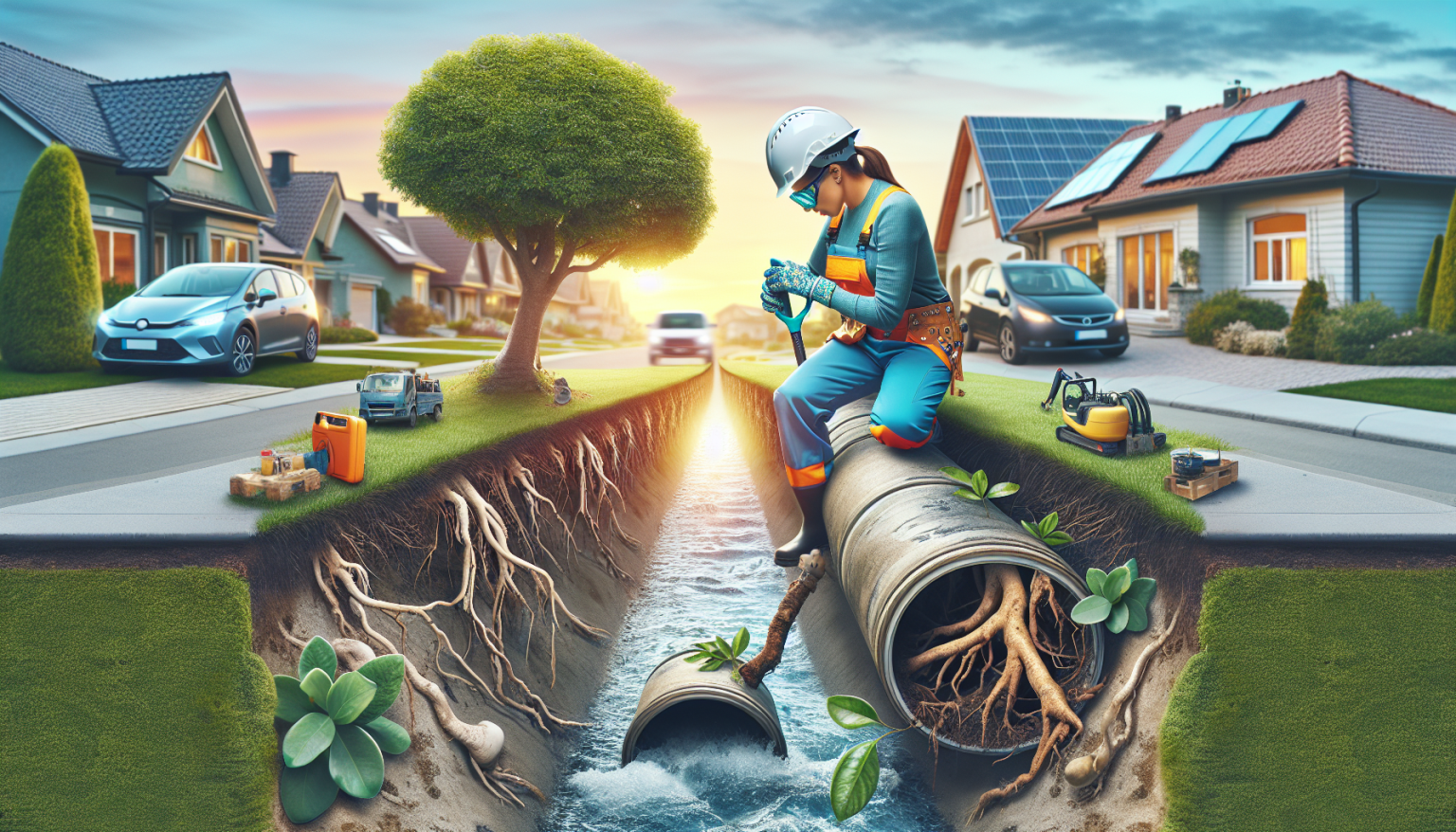 découvrez comment éliminer de manière écologique les racines d'arbres dans les canalisations avec nos solutions innovantes.