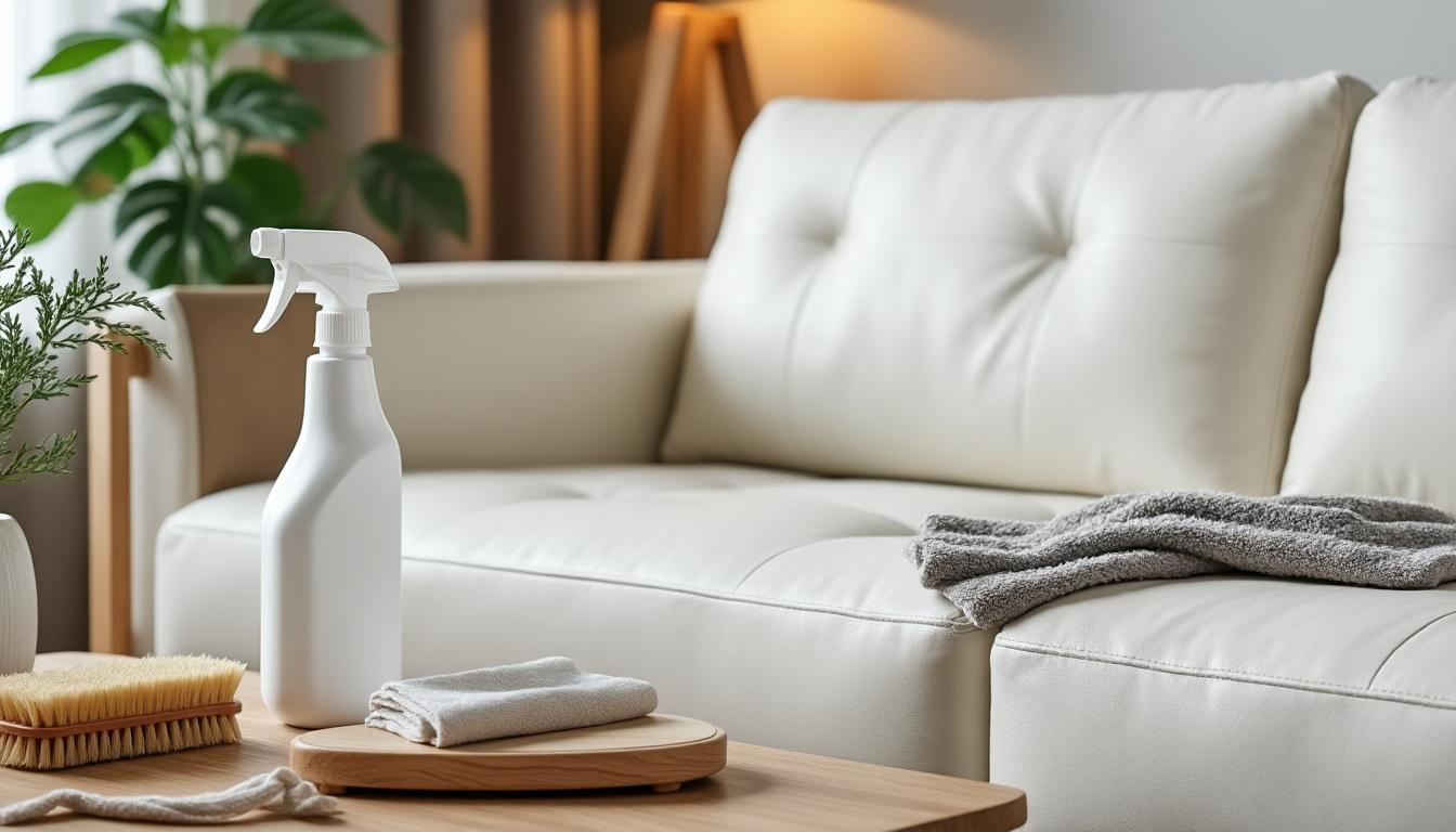 découvrez nos astuces et conseils pour nettoyer efficacement un canapé en cuir blanc, préserver son éclat et prolonger sa durée de vie. guide pratique étape par étape adapté à tous types de cuirs.