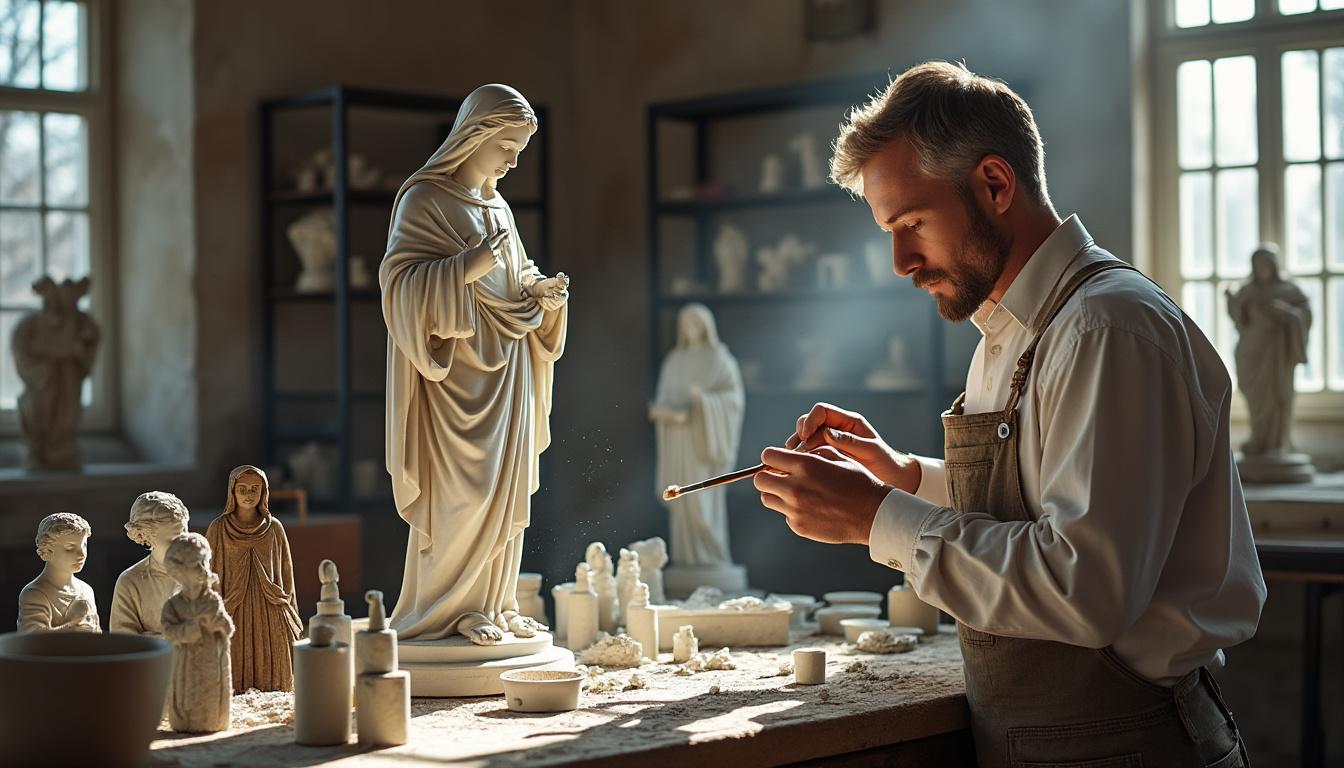 découvrez l'art délicat de la restauration des sculptures religieuses en plâtre. explorez les techniques, les défis et les méthodes utilisées pour préserver ces œuvres sacrées, alliant tradition et innovation pour redonner vie à notre patrimoine culturel.
