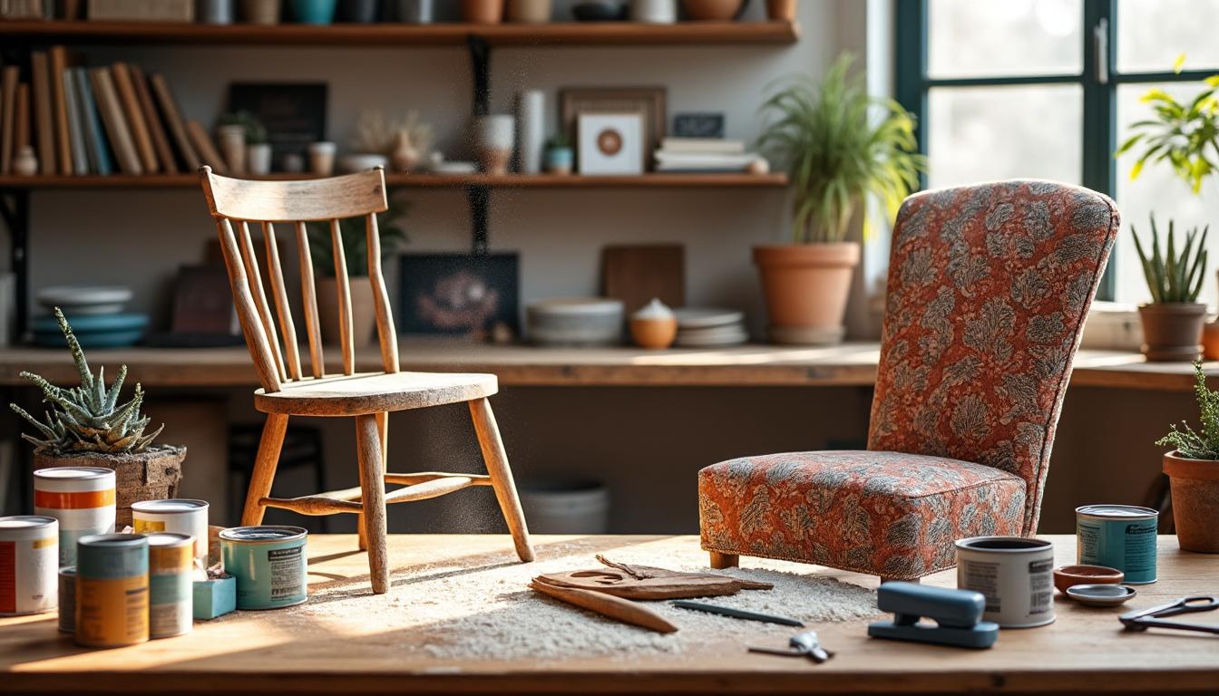 découvrez des astuces simples et créatives pour redonner vie à vos anciennes chaises. transformez vos meubles vieillissants en pièces uniques et élégantes grâce à nos conseils pratiques en décoration et bricolage.
